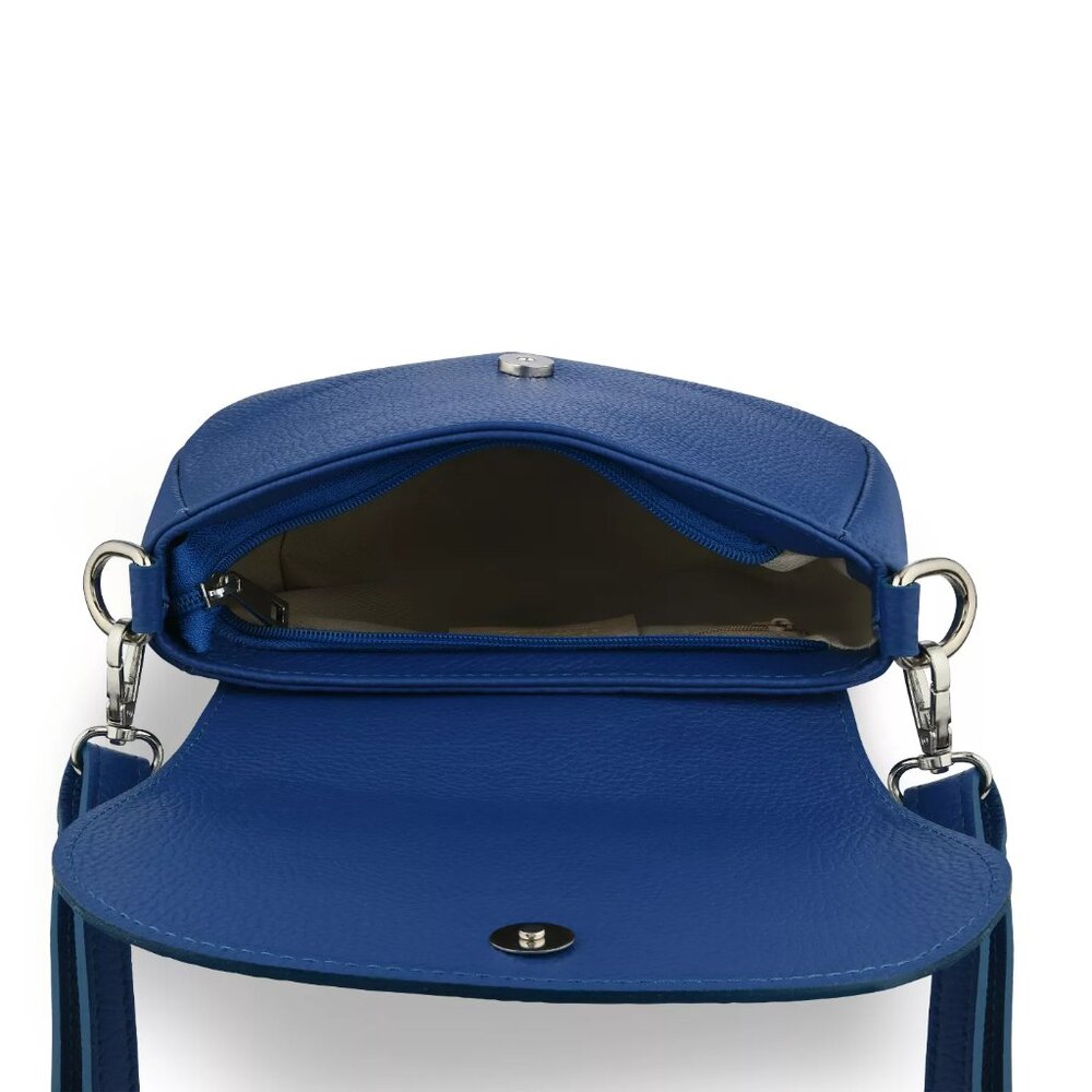 BLUE LEATHER HANDBAG - Picture 4 of 4